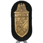 Narvik 1940 Sleeve Shield for Kriegsmarine Deumer 
