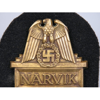 Narvik 1940 Sleeve Shield for Kriegsmarine Deumer. Espenlaub militaria