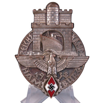 Reichskampf 1938 Hamburg Teilnehmerabzeichen. Espenlaub militaria