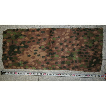 Большой кусок материала Waffen-SS Erbsentarn (DOT-44) на ткани Drillich. Espenlaub militaria