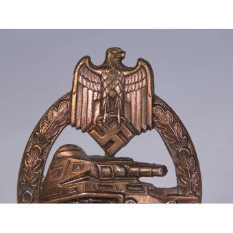 Panzer Assault Badge in bronze, Steinhauer & Lück, type 1.4.9. Espenlaub militaria