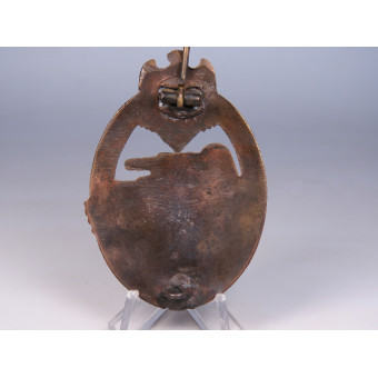 Panzer Assault Badge in bronze, Steinhauer & Lück, type 1.4.9. Espenlaub militaria