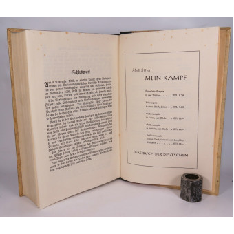 Mein Kampf wedding edition, gift copy with Ahaus i.W town stamp. Espenlaub militaria