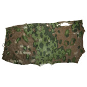 Waffen-SS camouflage fabric fragment, drill cloth, Eichenlaubmuster