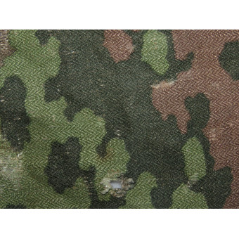 Waffen-SS camouflage fabric fragment, drill cloth, Eichenlaubmuster. Espenlaub militaria