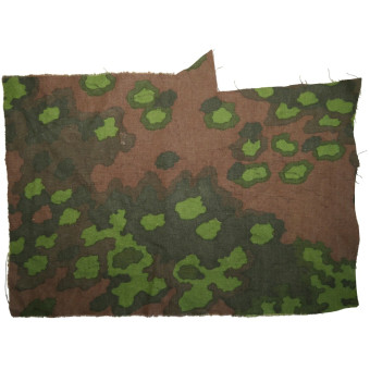 Waffen-SS camouflage fragment, Eichenlaubmuster, late-war issue. Espenlaub militaria
