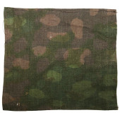 Waffen-SS camouflage fragment, Platanenmuster with Oak Leaf overprint