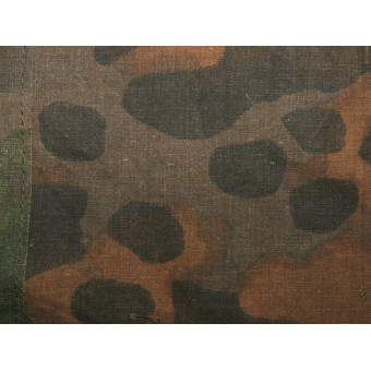 Waffen-SS camouflage fragment, Platanenmuster with Oak Leaf overprint. Espenlaub militaria