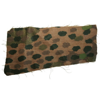 Waffen-SS Erbsentarn camouflage (DOT 44) on drill cloth, vivid colors. Espenlaub militaria