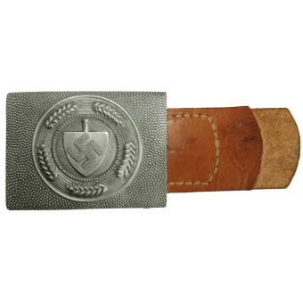 Fibbia del Reichsarbeitsdienst in alluminio J.M.O.39 di Julius Maurer. Espenlaub militaria
