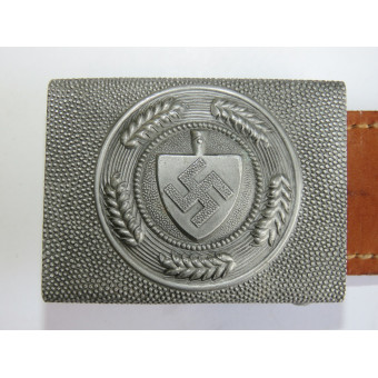 Fibbia del Reichsarbeitsdienst in alluminio J.M.O.39 di Julius Maurer. Espenlaub militaria