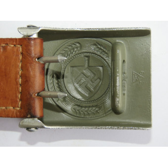 Fibbia del Reichsarbeitsdienst in alluminio J.M.O.39 di Julius Maurer. Espenlaub militaria