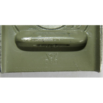 Fibbia del Reichsarbeitsdienst in alluminio J.M.O.39 di Julius Maurer. Espenlaub militaria