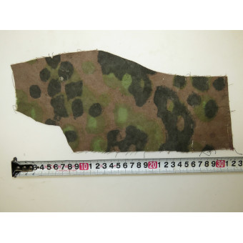 Frammento di mimetica Waffen-SS in platanentarn su due lati. Espenlaub militaria