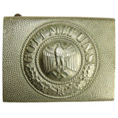 Fibbia della Wehrmacht in nichel con una rara variante dell'aquila