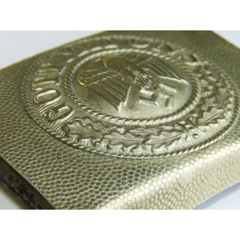 Fibbia della Wehrmacht in nichel con una rara variante dellaquila. Espenlaub militaria