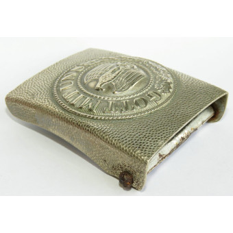 Fibbia della Wehrmacht in nichel con una rara variante dellaquila. Espenlaub militaria
