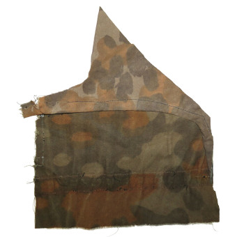 Frammento di camice mimetico Waffen-SS con riparazioni sul campo. Espenlaub militaria