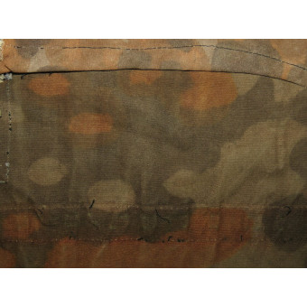 Frammento di camice mimetico Waffen-SS con riparazioni sul campo. Espenlaub militaria
