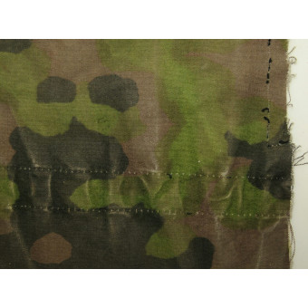 Frammento di camice mimetico Waffen-SS con riparazioni sul campo. Espenlaub militaria