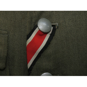 Tunica da ufficiale tedesco della Wehrmacht o delle Waffen-SS senza insegne. Espenlaub militaria