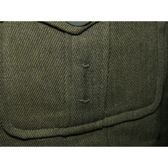 Tunica da ufficiale tedesco della Wehrmacht o delle Waffen-SS senza insegne. Espenlaub militaria