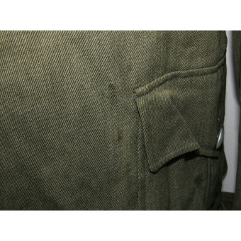 Tunica da ufficiale tedesco della Wehrmacht o delle Waffen-SS senza insegne. Espenlaub militaria