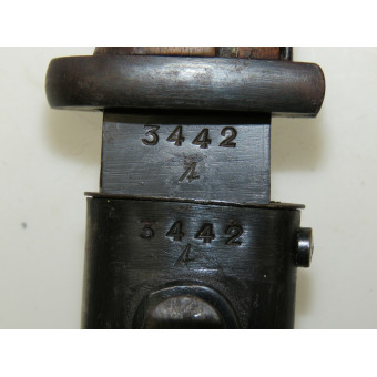 Baionetta Seitengewehr 84/98 cvl 42 di Weyersberg Kirschbaum & Co.. Espenlaub militaria