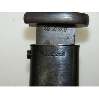 Baionetta Seitengewehr 84/98 cvl 42 di Weyersberg Kirschbaum & Co.. Espenlaub militaria