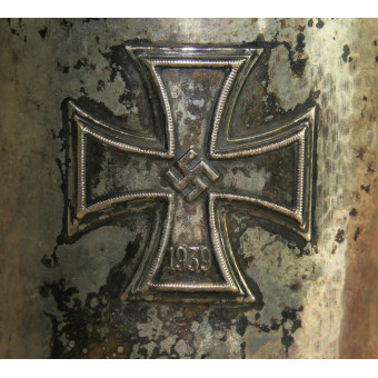 Calice dargento donore per pilota della Luftwaffe con ricerca del nome. Espenlaub militaria