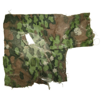 Frammento di tessuto mimetico Waffen-SS Eichenlaubtarn. Espenlaub militaria