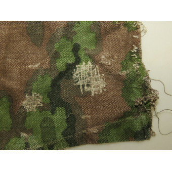 Frammento di tessuto mimetico Waffen-SS Eichenlaubtarn. Espenlaub militaria