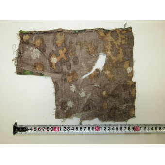 Frammento di tessuto mimetico Waffen-SS Eichenlaubtarn. Espenlaub militaria