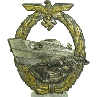 Kriegsmarine Schnellbootsabzeichen insigne, 2ème modèle. Schwerin Berlin. Espenlaub militaria