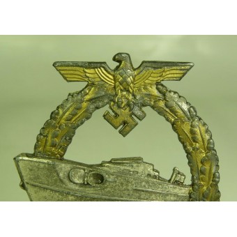 Kriegsmarine Schnellbootsabzeichen badge, 2nd model. Schwerin Berlin. Espenlaub militaria