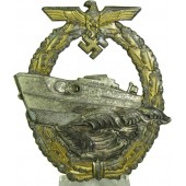 Distintivo Schnellbootsabzeichen della Kriegsmarine, secondo modello. Schwerin Berlino