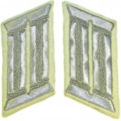 Wehrmacht Heeres white infantry officers collar tabs for parade or walkout uniform