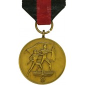 Médaille commémorative de l'annexion de la République tchèque par le 3e Reich - Medaille zur Erinnerung an den 1. Oktober 1938
