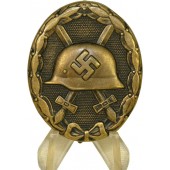 Insigne de blessure du 3ème Reich en noir. L/11- W. Deumer