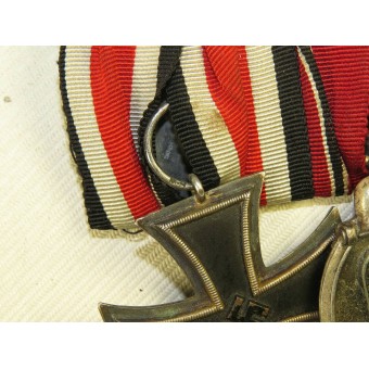 Bar Award con il tipo di Schinkel Ferro attraversare 1939, seconda classe, segnata SW e Winterschlacht im Osten medaglia. Espenlaub militaria