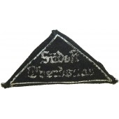 Сильно ношеный нарукавный треугольник BDM, область Südost Oberdonau
