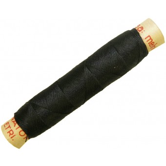 Fil de coton vintage noir, 50 mètres. Espenlaub militaria