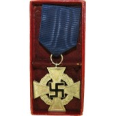 Croix de service fidèle pour 25 ans de service-Treuedienst Ehrenzeichen in Silber. 25 ans de service