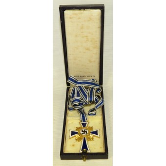 Gold Grade Mothers Cross/Ehrenkreuz der Deutschen Mutter i guld av Hans Gnad, Wien. Espenlaub militaria