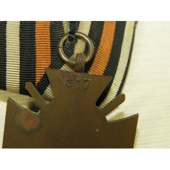 Hindenburgkorset för soldat i första världskriget och österrikisk minnesmedalj för kriget 1914-1918 medaljstång. Espenlaub militaria