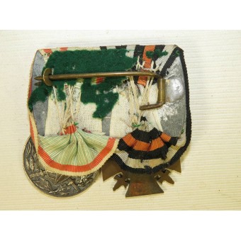 Hindenburg croce per WW1 combattente e medaglia commemorativa austriaca per la guerra bar 1914-1918 medaglia. Espenlaub militaria