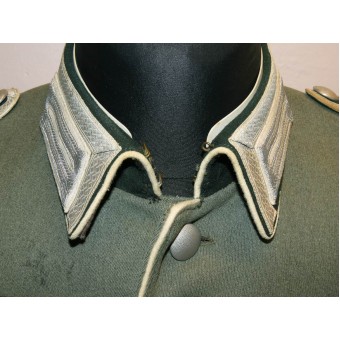 Jalkaväki Waffenrock - Tunika Rank Oberfeldwebelissä muusikkoyksikössä - Musikzug Wehrmacht Heer - Saksan armeija. Espenlaub militaria