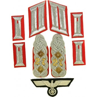 Insignias para Waffenrock en rango de Oberst 27 Regimiento de Artillería. Espenlaub militaria