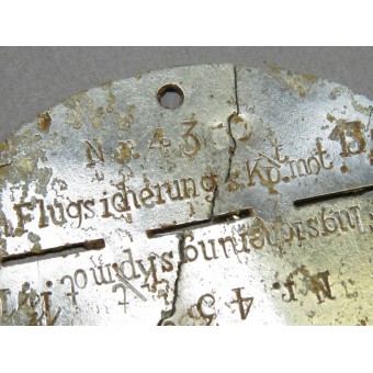 ID du disque Luftwaffe de Luftnachrichten Flugsicherungs Kompanie, Motoriziert.. Espenlaub militaria