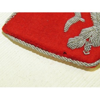Luftwaffe Leutnant de Flak artillerie ou Waffenoffizier onglets collier rouge moleskine pour Fliegerbluse ou Tuchrock. Espenlaub militaria